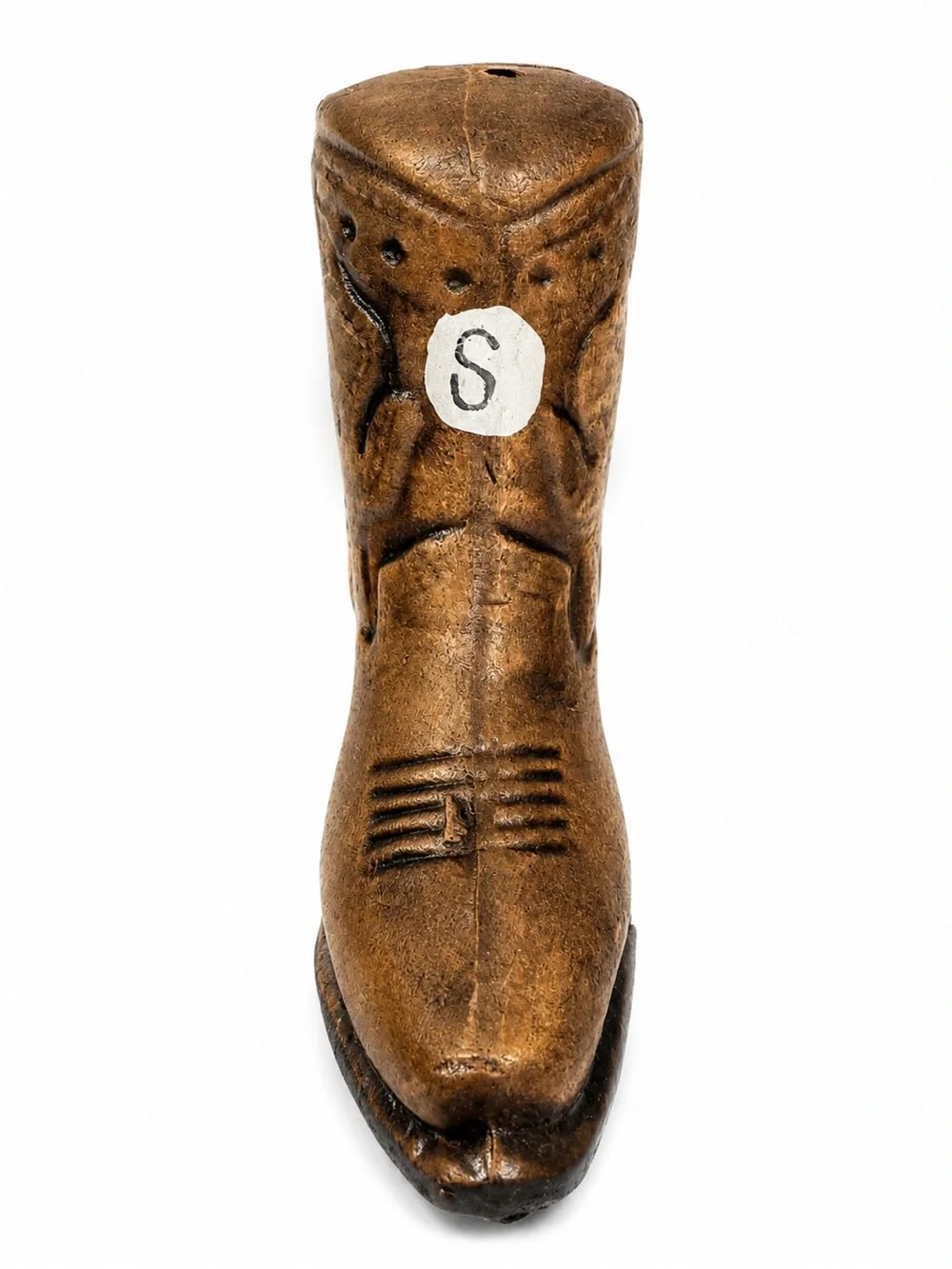 Vintage Cowboy Boot Salt Shaker | Western Kitchen Decor | Rustic Brown Boot